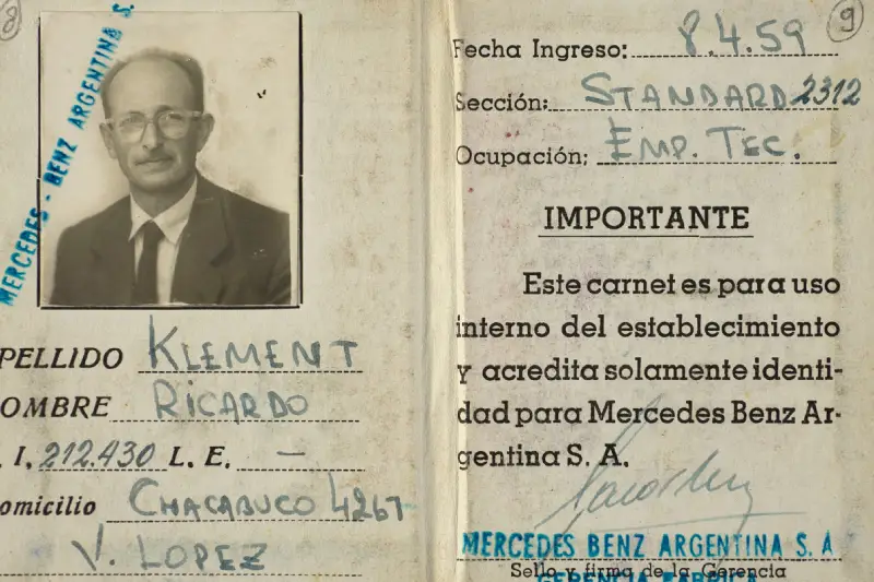 Adolf Eichmann'ın Arjantin'de kullandığı kimlik
